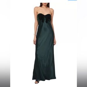 NEW Cami NYC Green Strapless Maxi Dress Night Out